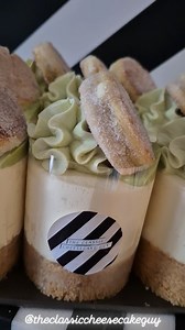 More white chocolate & pistachio cheesecakes, with white chocolate chip welshcakes.. 🏴󠁧󠁢󠁷󠁬󠁳󠁿 #pistachio #welshcakes #cheesecakes | The Classic Cheesecake Guy
