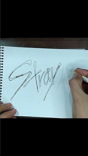 DIBUJO LOGO DE STRAY KIDS | How to draw kpop #Shorts