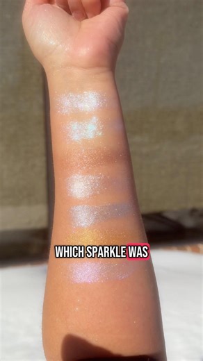 Which shade was your favorite? Mine is Faerie Pond⛲️🩵#sushyglow #bodyshimmer #glitter #smallbiz