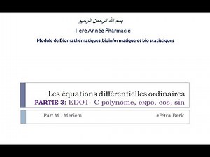 📍 Équation différentielle d'ordre 1 équation de BERNOULLI (Partie 3) | Mathématiques