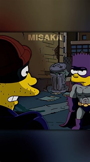 BART BECAME BATMAN #simpsons