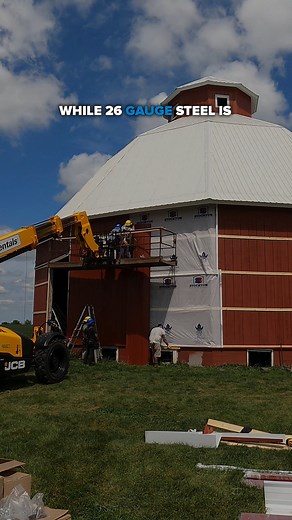 26-gauge versus 29-gauge steel: which one is right for your post-frame project? FBi Buildings uses 29-gauge steel for our pole barns because of its strength, durability, and cost-effectiveness. 💪 . . . #fbibuildings #polebarn #postframe #construction #constructionlife #constructionsite #constructionworker #comparison #costeffective #durability #gauge #metal #steel #strength #reel #reels #reelsfb #reelsvideo | FBi Buildings, Inc.