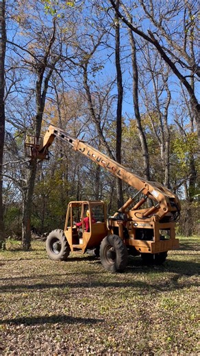3.9K views · 58 reactions | Getting my tree cutting fix while we are here at my parents place in Kansas! They have had several trees die in the last few years and others that just need to go. Sure makes it easy with my dad’s telehandler! | Rapid Ministries U.S. Disaster Relief | Facebook