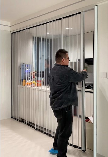 Folding Kitchen & Balcony Door: No-Punch Installation
