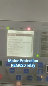 Motor protection in REM620 ABB relay. #electrician #highschool #fblifestyle #space #electrical | Electrical Engineering Question & Solution & Learning