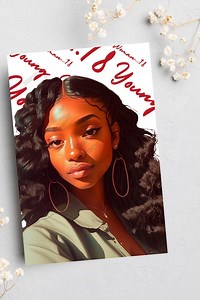 18th Birthday Cards, Happy Birthday Cards, Black Cards, Afrocentric Cards, Ethnic Cards, Handmade Cards, Black Girl Magic, - Etsy