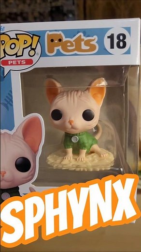 Funko Pop Pets Sphynx cat review #funkopop #sphynx #cutecat #funkopopcollection