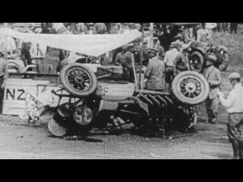 Film of the First Indianapolis 500, 1911 -- Americans could not get enough speed!