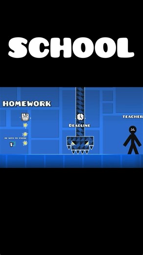 school homework be like (danganropa meme) #geometrydash #memes #relatable