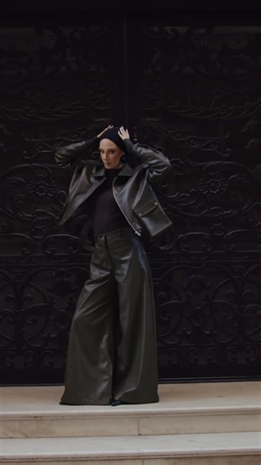 Khadija Stanza on Instagram: "Leather season heats different"