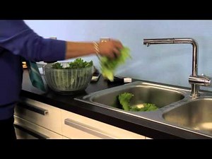 Essoreuse à salade transparente - Outil préhension pour l'aide à la cuisine