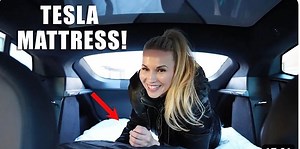 I tested out a mattress overnight with Tesla Camp Mode! #tesla #teslamodels #whatsinside #ev #elonmusk | Electric Cars