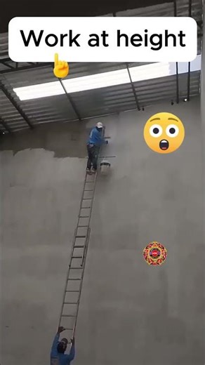 😱 This Could End His Life | Deadly ladder setup #shorts #shortsfeed #ladder #safety