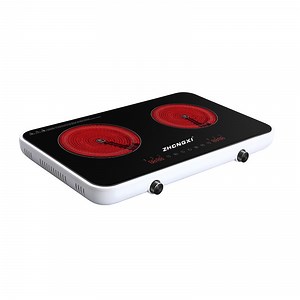 [Hot Item] Kitchen Appliances Black Infrared Cooker 2000W Double Electric Ceramic Infrared