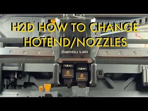 How to correctly swap hotend/nozzles on the new H2D printer