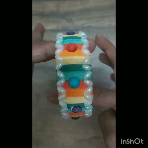 Bangle makeover/#diy thread bangle