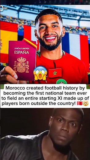 Morocco Made HISTORY! 🇲🇦 All 11 Players Were Born Outside Morocco 🤯 #Morocco #Football #WorldCup
