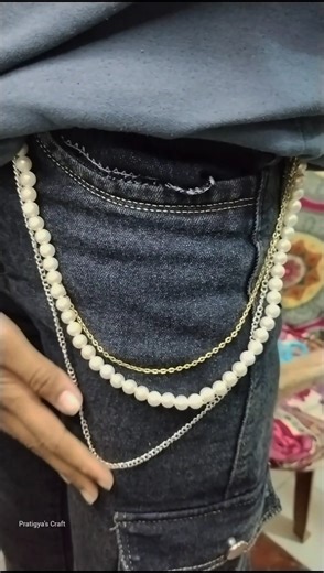 Diy Jeans Chain 😱#shorts #diy #handmade #chain #youtubeshorts #shortsfeed #trending