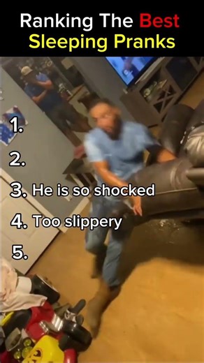 Ranking the Best Sleeping Pranks #funnyshorts #funny #viralshort #prank