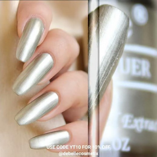 DeBelle Gel Nail Lacquer Rustique Gold - Gel Nails At Home #SwatchSeries