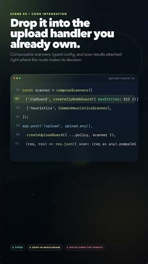 pompelmi: open source file upload security #shorts