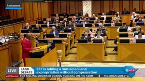 [WATCH] EFF leader Julius Malema introducing his motion on land expropriation without compensation. Courtesy DStv403 | eNCAnews