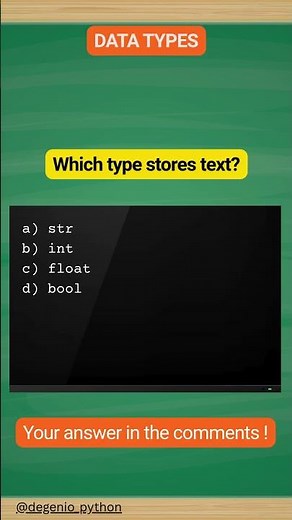 python quiz on data tpes 2. String vs Int?