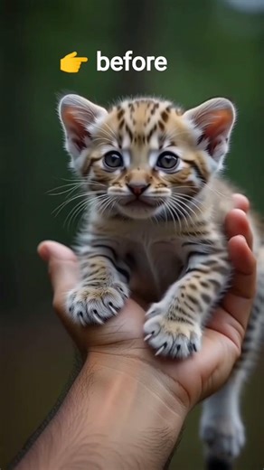 From Cute Tiger Cub to Fearsome Adult Tiger 🐯🔥 #Transformation