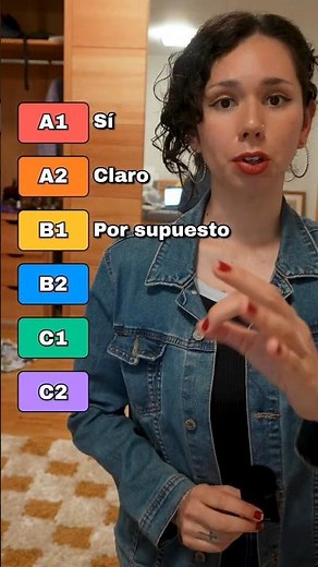 📈 From A1 to C2 — different ways to say “yes” in Spanish!