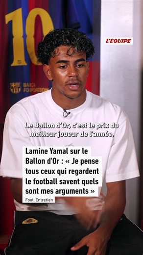 Lamine Yamal : « Tous ceux qui connaissent le football savent quels sont mes arguments (pour le Ballon d'Or) » Retrouvez l'intégralité de notre entretien avec l'attaquant espagnol sur le site et l'application L'Equipe ce mardi à 18h #sportstiktok #lamineyamal #yamal #ballondor