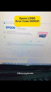 Epson L3150 error code: 000021 Fixed 👍👍👍 #PrinterRepair | Brian Jay Arado