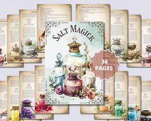 SALT MAGICK. Witch Salt Recipes. Basic Guide. the Most Complete. Printable - Etsy