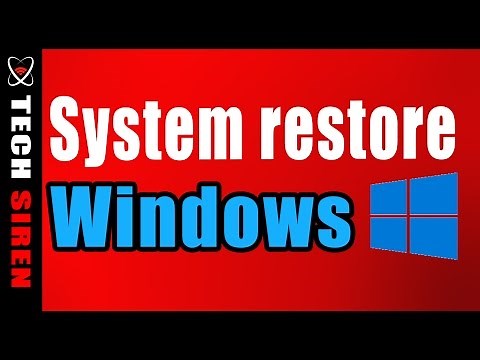 How to create a restore point in windows 10