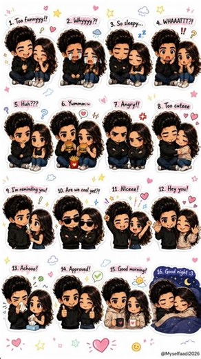 Viral Chibi Sticker Prompt 😍 Gemini AI + ChatGPT Cute Sticker Pack #shorts