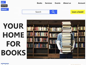 City Central Library Responsive Website UX/UI Case study
