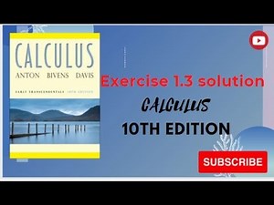Exercise 1.3 Calculus | solution | ANTON BIVEN DAVIS | Hindi/Urdu