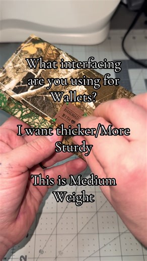 What’s the best interfacing for wallets? Let me know what you think 🤔 #SewingTok #SewingProjects #HandmadeWithLove #SewingCommunity