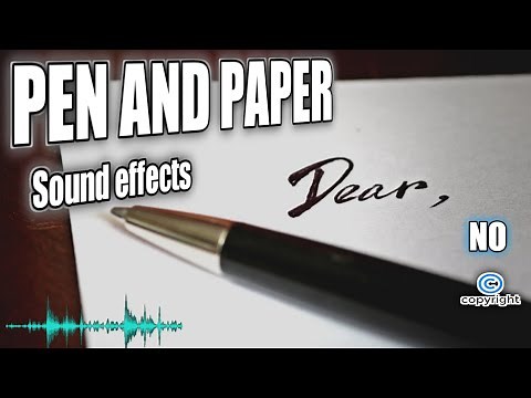 Vintage Writing Sounds ,Pen Writing Scribble Sound Effect without Copyright