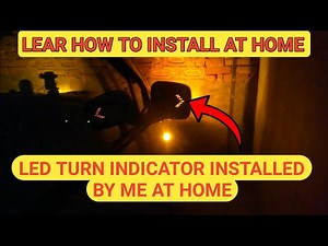 How To Install Arrow Shape LED Indicator In Side View Mirrors In Any Car