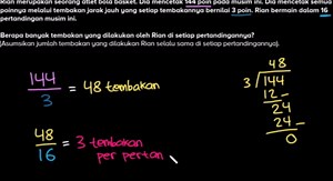 Soal cerita pembagian: tembakan jauh