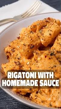 Creamy Homemade Rigatoni Sauce Recipe | Easy Italian Pasta Dinner