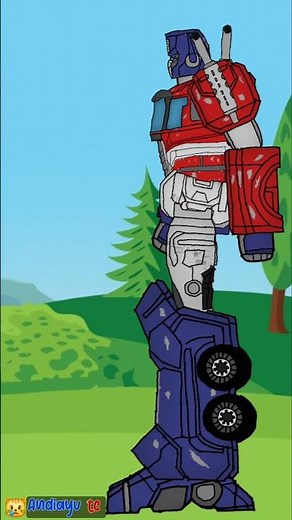 TRANSFORMERS (optimus prime transformation) - animation