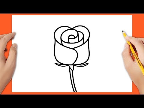 Jak narysować różę z serca | Łatwe rysunki