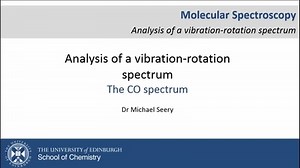 Analysis of CO vibration-rotation spectrum
