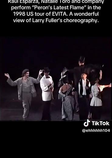 Raúl Esparza and Natalie Toro in Evita's Dance Performance