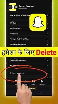 Snapchat Account Delete Kaise Kare 2026 | Snapchat Account Delete Permanently | Snapchat Id #shorts