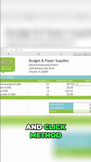 Excel Point & Click Method for Formula Calculations