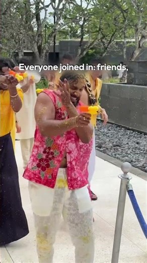 Weddings Gone Wild | Watergun Haldi | Holi #wedding