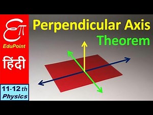 🔴 PERPENDICULAR AXIS THEOREM - Proof || in HINDI