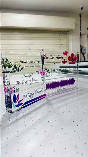 Name plates | Custom acrylic name plates for professional | Personalized acrylic sign plaque